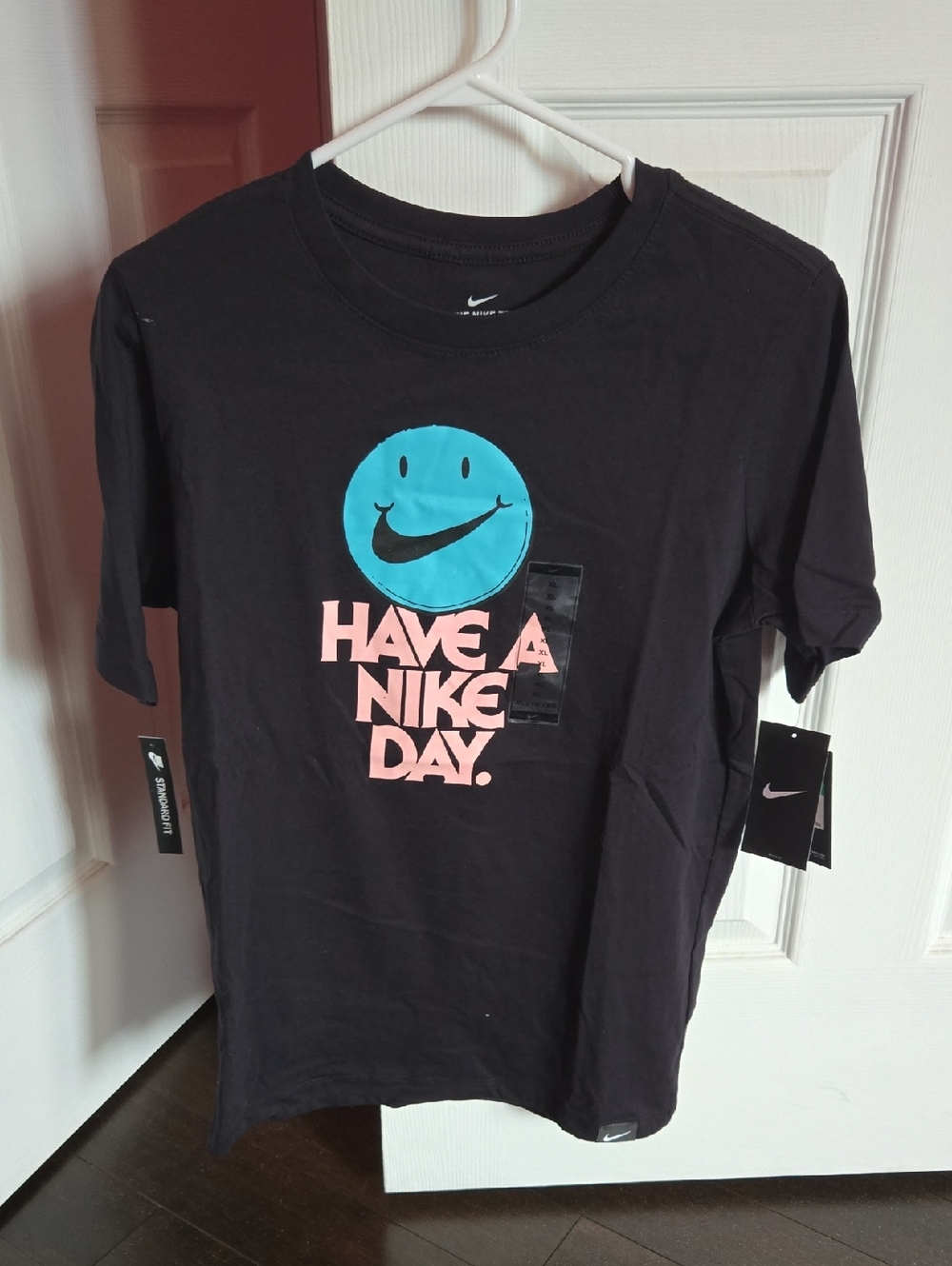 Nike Black Tee With Have A Nike Day